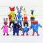 Sveda Hot selling dolls Zootopia action figure set of 8pcs Plastic Movie Cartoon Figure with high quality