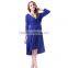 High quality designer denim elegant plus size 2015 newest dress