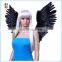 Goth Demon Birds V shape Open Swing Large Black Feather Angel Wings HPC-0812