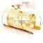 Punk Jewelry Cuff Bracelets Gold Metal Wide Long Bangle Cuff Jewelry Cuff Bangle