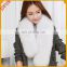 Winter White Lady Fullfy Fox Fur Genuine Fur Wrap