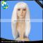 Long straight white hair China wig supplier