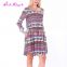Fast Delivery beautiful pattern printed large size spring women latest short dress