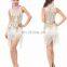 BestDance Sexy 1920s Paisley Pattern Tiered Tassel Gatsby Flapper Party Dress for women OME