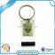 Promotional OEM christmas gift printed metal keychain