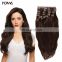 Qingdao Virgin Peruvian/Malaysian Brazil Human Clip In Hair Extensions For Black Women