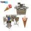 Waffle ice cream cone baking machine with more moulds