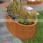 Professional factory corten steel planter metal flower pot, raised garden bed