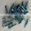 Cross recessed rumpet countersunk head drilling screws with twins thread