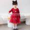 2020 girls stitching dress flamingo gauze skirt