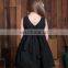 free ship 2019 Summer sunflower dresses Girl's dress sleeveless vest ribbon pure black baby dress 1-5T