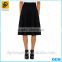 OEM Design Lady Sexy Black Skirt High Waist Flared Skirt 2016