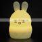 2020 new design  Animal Shaped Cute Rabbit  LED Night Light silicone night lamp For Kids