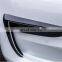 Front Fog Lamp Eyebrow Wind Knife decoration for Tesla Model 3 Matte black Carbon fiber modification automobile repacking