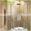 luxury hotel home bathroom free standing stainless steel glass shower enclosure