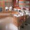 Wood veneer built in small kitchen cabinet unit