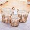 Sale Washable Supplier Indonesia Dark Hampers Handle Large Storage Wood Laundry Basket Bamboo