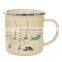 wholesale colorful printing customized iron guaranteed quality 12oz enamel mug metal for promotion