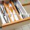 Holder Tool Separator Trays Spice Cutlery Expandable Wooden Organizer Adjustable Kitchen Drawer Dividers