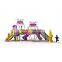 Manufacturer Customizable Slide Playground Children Outdoor Playground Equipment with Climbing Net and Slide for School