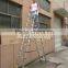 Aluminum Double Sides Telescopic Ladder ,extension ladder(3.2m+3.2m)