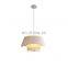 New French Medieval LED Pendant Light For Living Room Bedroom Clothing Store Simple Creative Cream Wind Fabric Hanging Lamp