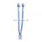 China Manufactory Braided 8 Pin Female to Dual 8 Pin Male GPU PCI Express White Splitter Power Adapter PCIE Cable with Sleeve