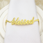 Newest Letters Napkin Ring Metal Custom Napkin Buckle Wedding Party Table Decorations Valentine's Day