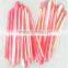 hot sales purple pom pom pull bows made of organza ribbon for valentine`s gift/ flower packing