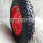 China pneumatic wheelbarrow wheels small rubber wheel with bearings 3.00-8