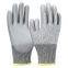 Anti Cut Level 5 ANSI A5 13G HPPE Liner PU Coated Cut Resistant Gloves Best Cut Gloves