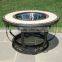 Outdoor fire pit table with ice bucket pot