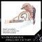 Rose gold plated skull bangle setting ruby and white 3A CZ micro paved fish designs cuffs bangles