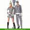 2015 Halloween Stripe lovers Prisoners Clothing Zombies Cosplay Dress