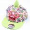 Novel Cute Peaked Top Small Flowers Print Cotton Flat Brim Boys Girls Children Hats