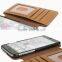 Guangzhou factory wholesale fancy genuine cow leather mobile phone case for Iphone 6 flip case for sale