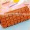 Osini custom Silicon rubber products pencil case plain color Waterproof Chocolate Silicone zipper pencil case