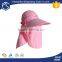 Special design microfiber mosquito neck flap campaign hat