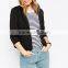 polyester blendings whorl single button blazer for women OEM service