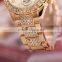 Diamond Geneva Watches Women Stainless Steel Quartz Watch Military Crystal Gold Watches relogio feminino montre femme