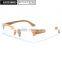 2015 Wood half Frame Glasses Fashionable Wood Optical Frames FW951