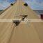 Factory sale 5+ person type single layers cotton canvas bell tent