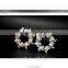 new design pearl Austrian crystal korea flower wedding christmas silver pearl brooch