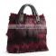 Fashionable Handbag Wholesale Bag Real Fox Fur Handbags For Ladies 2014