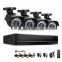 2MP HD 4 Channel Surveillance 1920*1080P Home Black Metal Bullet Security Camera DVR Kit AHD 3000TVL Outdoor 4CH CCTV System Kit