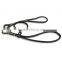  China Supplier Black Genuine Leather Dog Collar And Leash