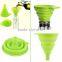 High Quality 1pc New Mini Silicone Gel Foldable Collapsible Style Funnel Hopper Kitchen cooking tools