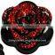glitter pocket mirror/flower shape makeup mirror /girls fashionable hand mirror