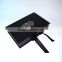 Black matte ribbon closure underwear packaging boxes with silver foil logo