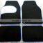 colorful decorative car mats with PVC and velour material